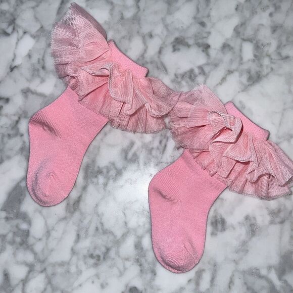 NWT POSH PEANUT FIONA TULLE BODYSUIT WITH MATCHING SOCKS 18/24M - Picture 9 of 12